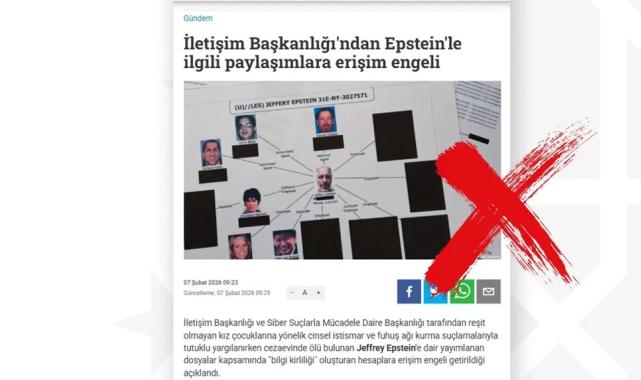 İletişim’den “Epstein paylaşımlarına erişim engeli” iddiasına yanıt