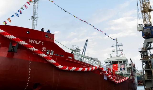 İlk sıfır emisyonlu tanker “WOLF 1” denize indirildi