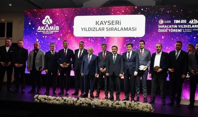 Kayseri’de İhracatın Yıldızları ödüllerine kavuştu