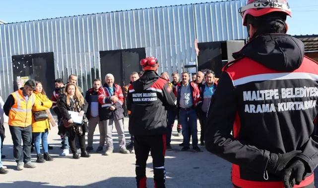 Maltepe’de belediye personeline yangın farkındalık eğitimi