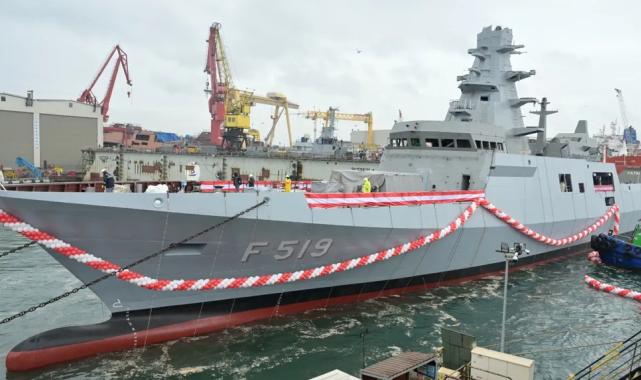 MİLGEM sınıfı AKDENİZ fırkateyni denizle buluştu… Mavi Vatan’a yeni güç