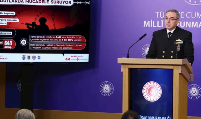 MSB’de son 1 hafta: 5 terörist teslim oldu, hudutlarda 125 kişi yakalandı