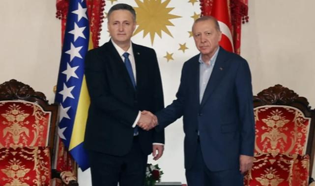 Cumhurbaşkanı Erdoğan, Beçiroviç’i Dolmabahçe’de ağırladı