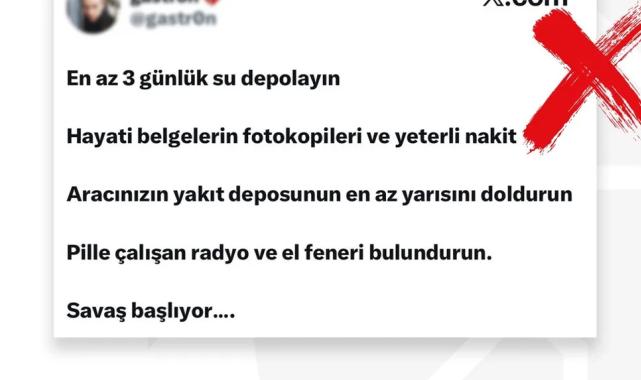 DMM’den “Savaş başlayacak” iddialarına yalanlama