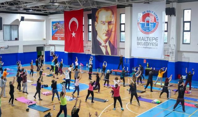 İstanbul Maltepe’de Köymen, spor yapan kadınlarla buluştu