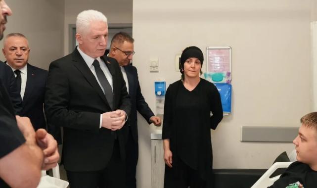 İstanbul Valisi Gül’den yaralı liseliye ziyaret