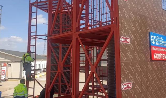 Kocaeli Büyükşehir personeline ‘yüksekte çalışma’ eğitimi