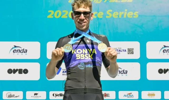 Konyalı genç bisikletçiden çifte şampiyonluk