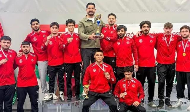 Sakarya’nın milli sporcularından Macaristan’da çifte madalya