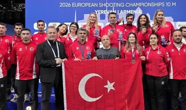 Türk Milli Tabanca Atış Takımı Avrupa’dan 3 madalya ile döndü