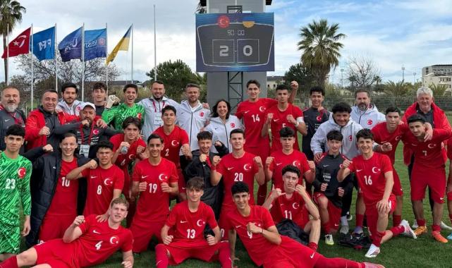 U16 Milliler hazırlıkta Ukrayna’yı 2-0 yendi