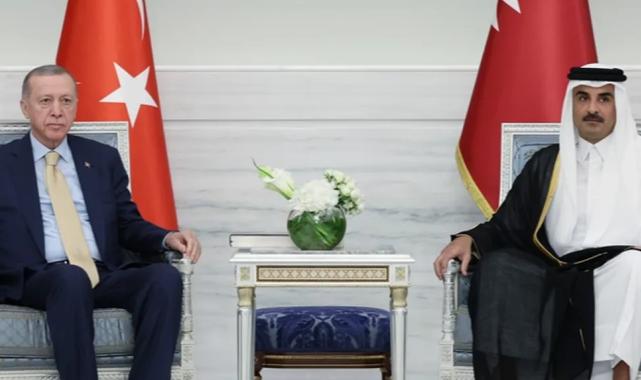 Cumhurbaşkanı Erdoğan ile Katar Emiri Al Sani görüştü