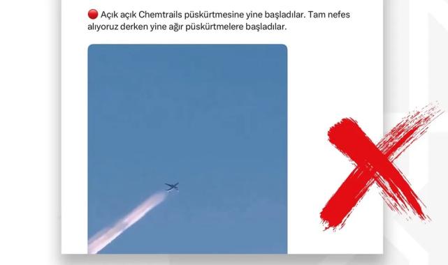 DMM’den ‘kimyasal püskürtme’ iddialarına yalanlama… Görüntüler doğal uçak izleri