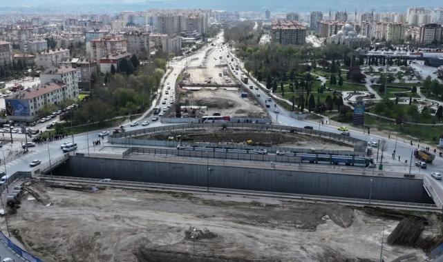Konya’da Stadyum-Şehir Hastanesi Tramvay Hattı’nda ikinci etap sürüyor