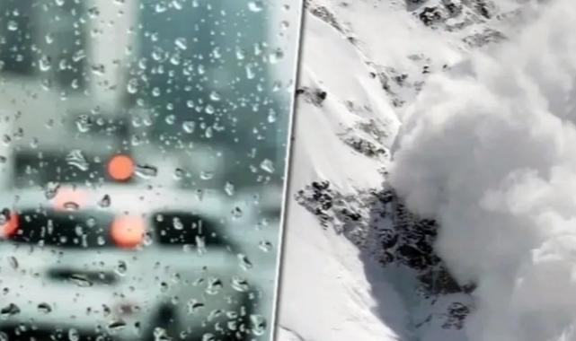 Meteoroloji’den kuvvetli yağış ve çığ uyarısı