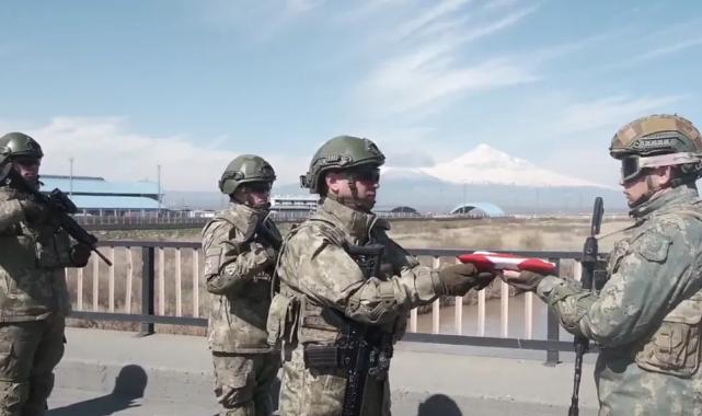 Nahçıvan askerleri tatbikat için Türkiye’de