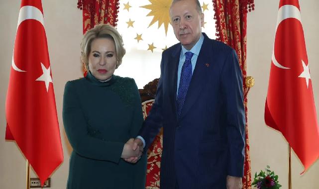 Rusya Federasyon Konseyi Başkanı Matviyenko Dolmabahçe’de