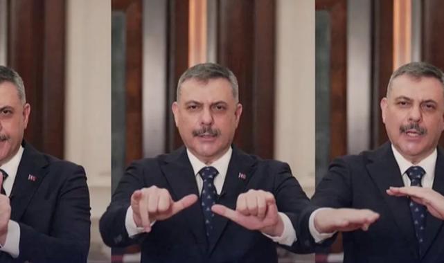 Bakan Çiftçi’den özel işaret dilli mesaj… “Birlikte aynı milletin fertleriyiz”
