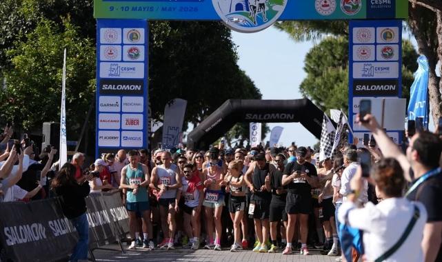 Çeşme’de rekor katılım… 43 ülkeden 3 bin 450 sporcu rüzgar eşliğinde koştu