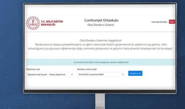 Okullarda güvenliğe yeni adım… Veli Randevu Sistemi yenileniyor