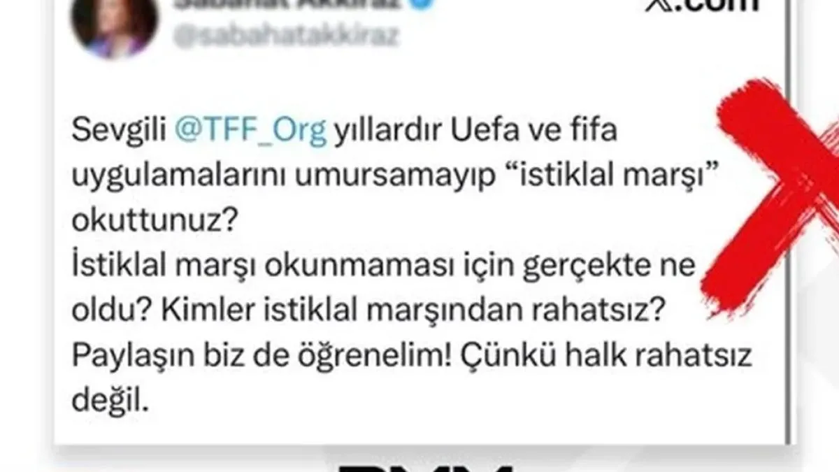 TFF iddialarına İletişim’den yalanlama: İstiklal Marşı uygulaması sürüyor