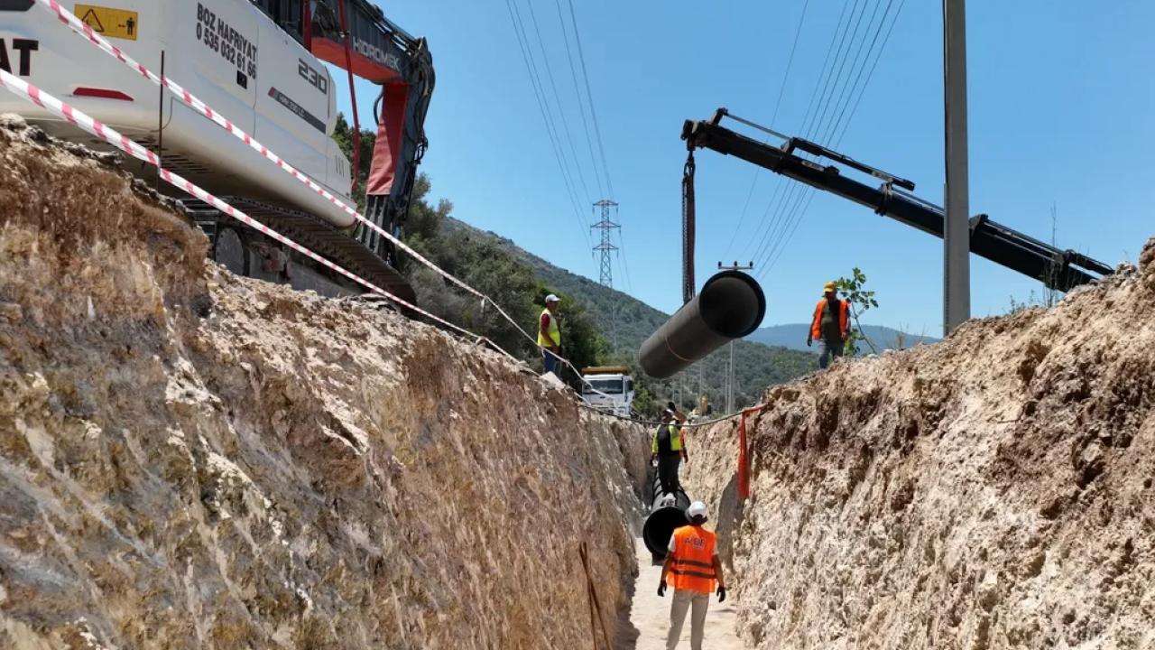 Antalya Kaş’ta içme suyu yatırımı sürüyor