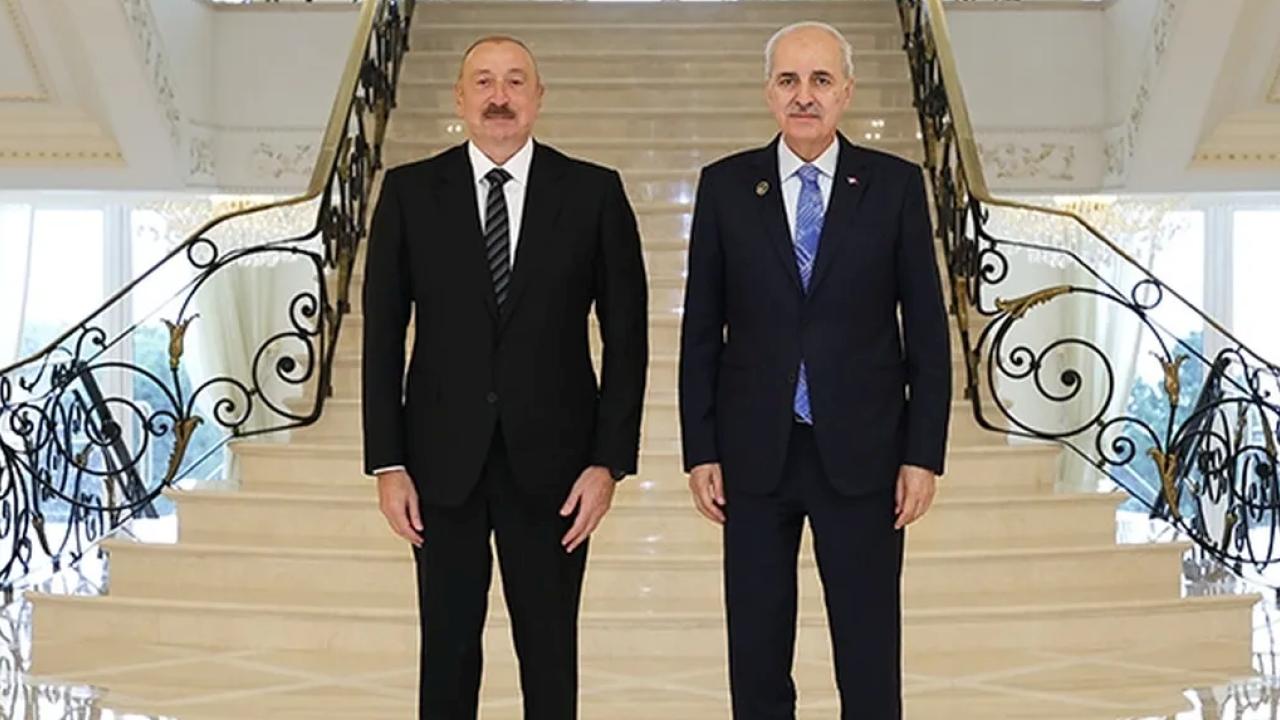 Azerbaycan Cumhurbaşkanı Aliyev, Kurtulmuş’u kabul etti