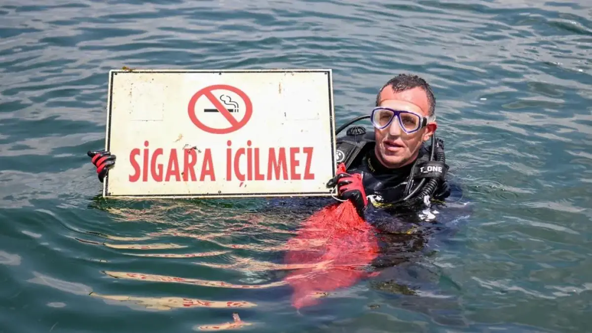 Denize bakın neler atmışlar!