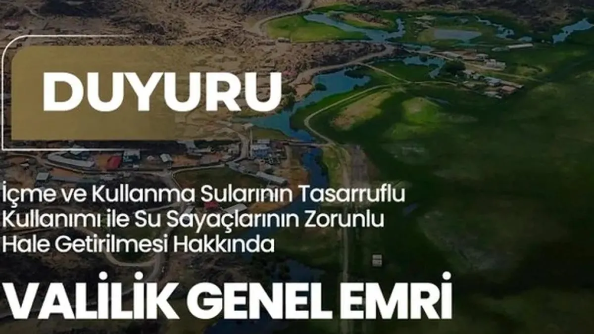Iğdır’da su tasarrufu için yeni dönem… Su sayacı zorunlu hale getirildi