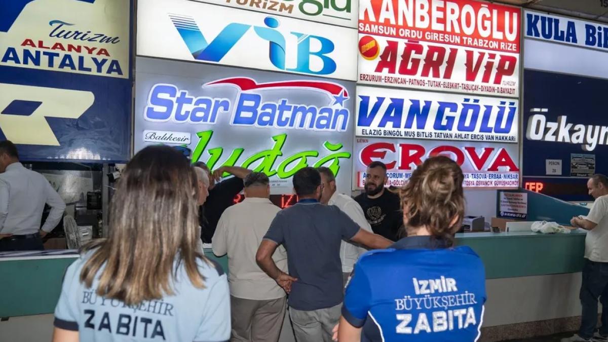 İzmir Otogarı’nda işgale haciz