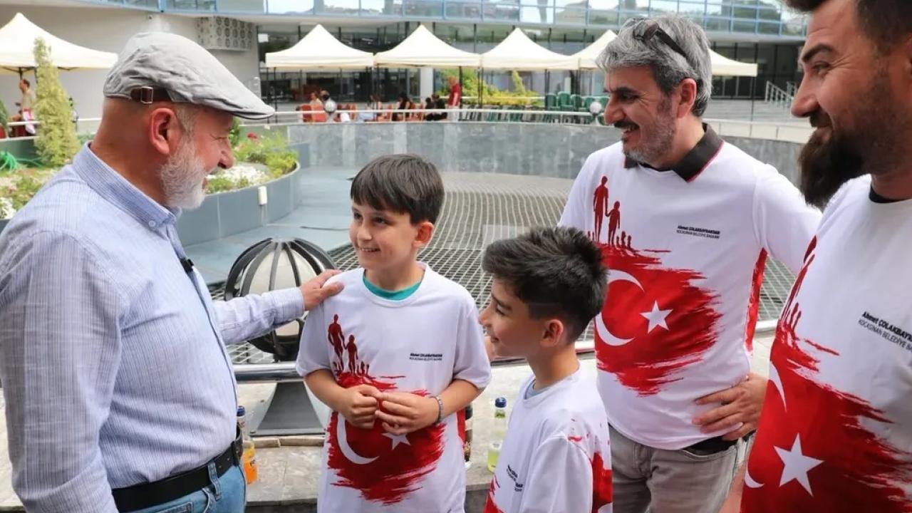 Kayseri Kocasinan’da baba ile çocuk satran çta buluştu