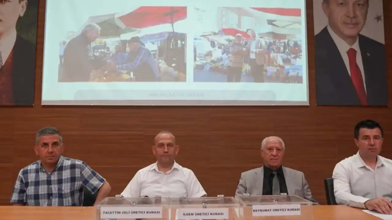 Kayseri Melikgazi’de Üretici Pazar’ı için kura çekimi