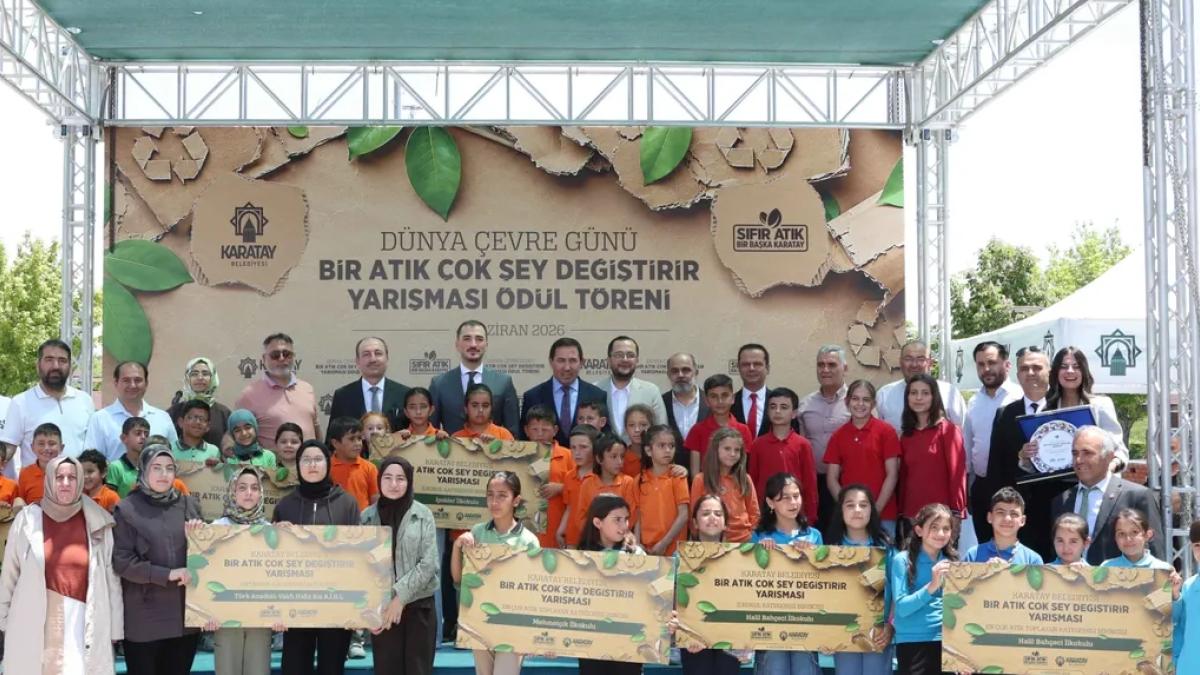 Konya Karatay’da sıfır atık bilinci ödüllendirildi