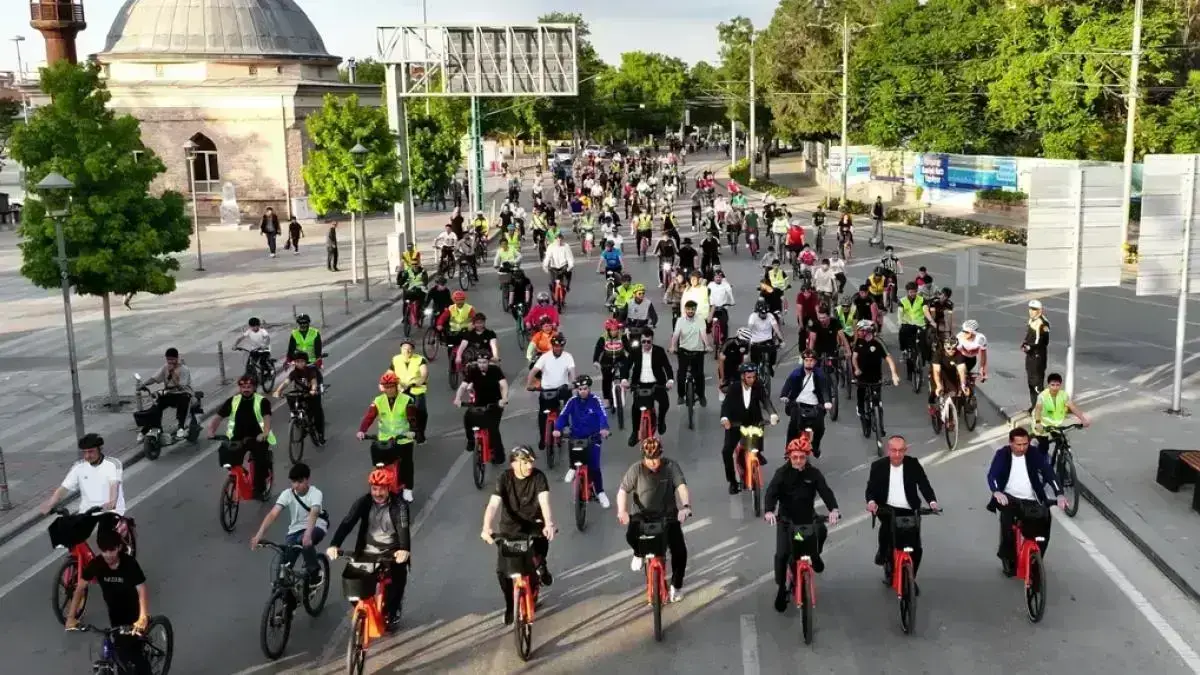 Konya’da 28 ilçede eş zamanlı pedal çevrildi