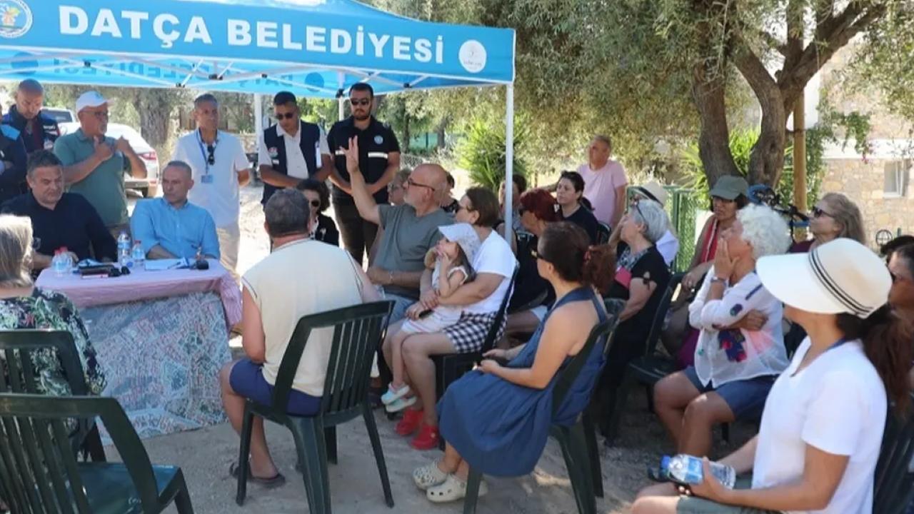 Muğla Datça’da altyapı ardından üst yapı bilgliendirmesi