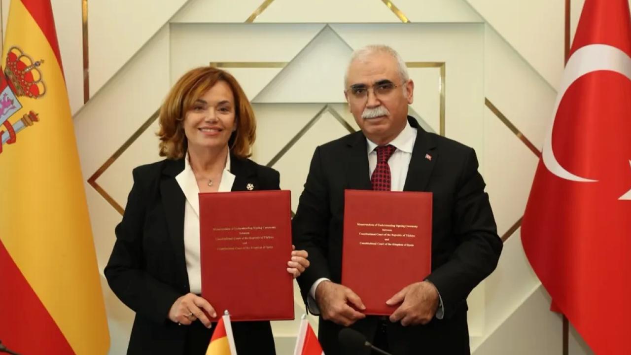 Türkiye ve İspanya Anayasa Mahkemeleri arasında iş birliği anlaşması imzalandı