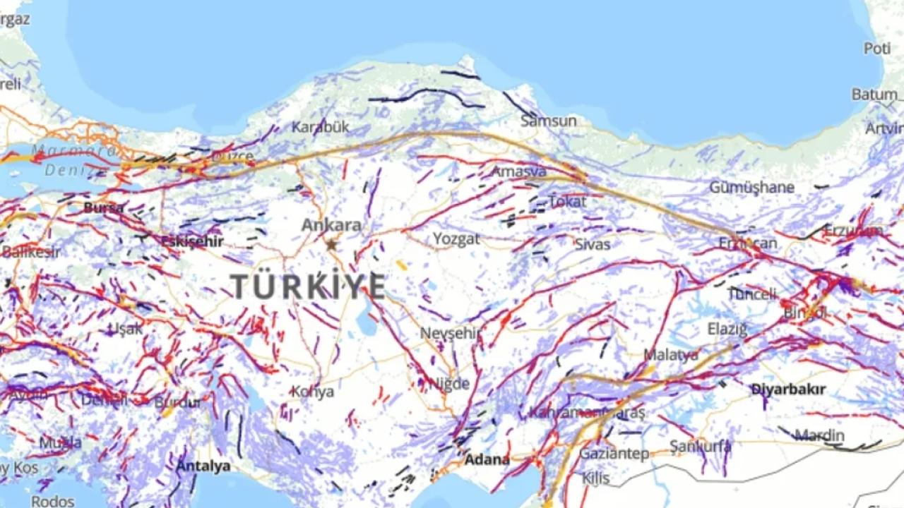 Türkiye’nin diri fay haritası güncellendi… Diri faylar 700’e yükseldi!