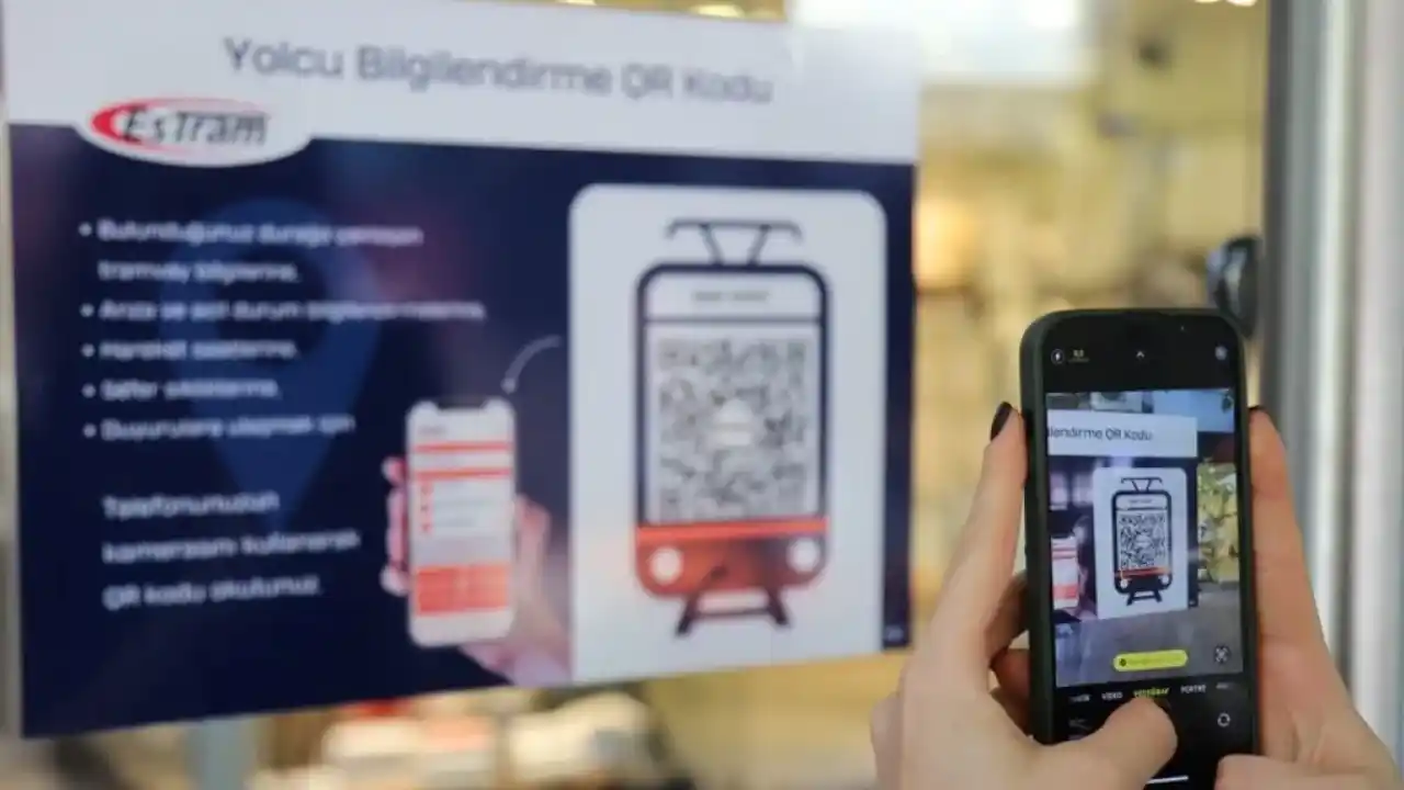 Eskişehir’de tramvay duraklarında QR kod dönemi başladı