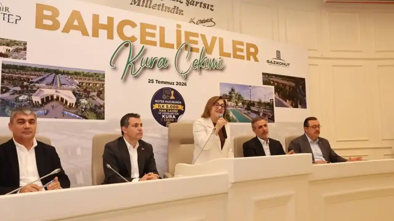 Gaziantep Bahçelievler’de kura heyecanı