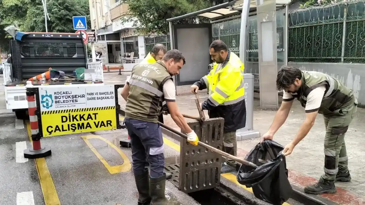 Kocaeli Büyükşehir kuvvetli sağanak sınavını başarıyla geçti