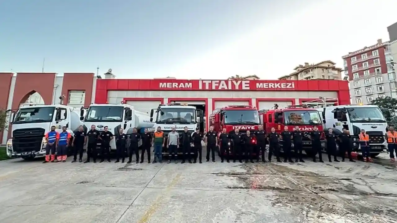 Konya itfaiyesinden Alanya’ya destek mesaisi