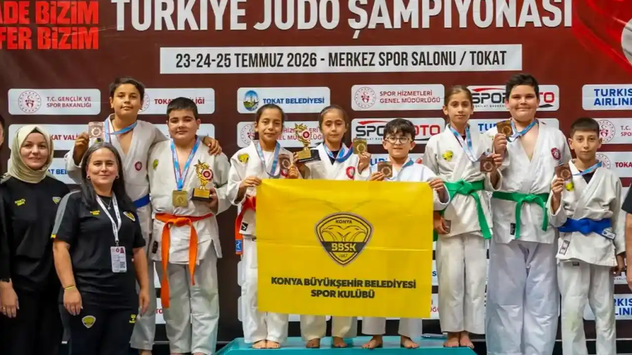 Minik judoculardan 8 madalya
