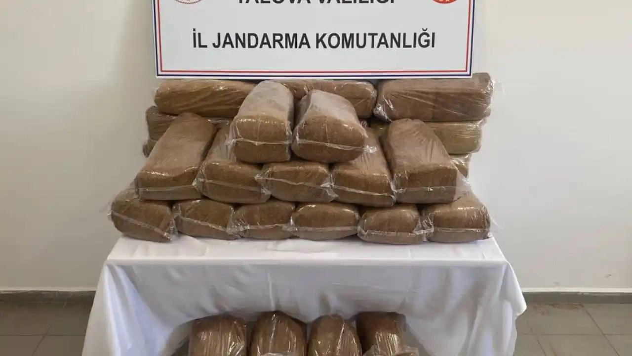 Yalova’da 160 kilogram bandrolsüz tütün ele geçirildi