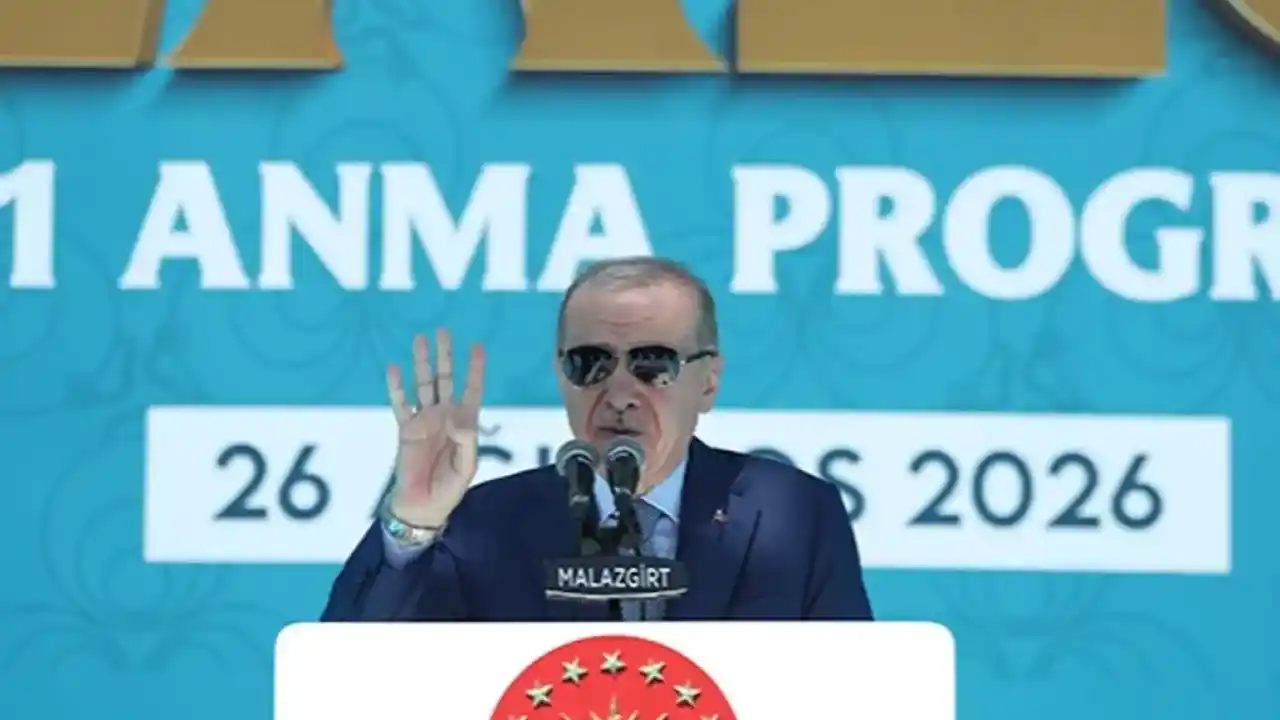 Erdoğan Malazgirt’te konuştu… Türkiye’nin kutlu yürüyüşünü kimse durduramaz