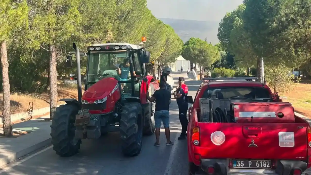 İzmir Foça’daki orman yangını için ekipler seferber oldu