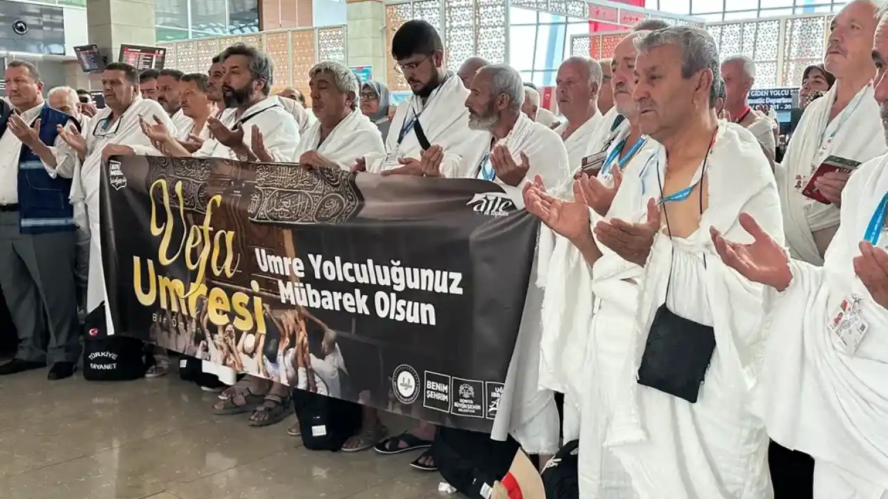 Konya’dan ‘Vefa Umresi’nin ilk kafilesi uğurlandı
