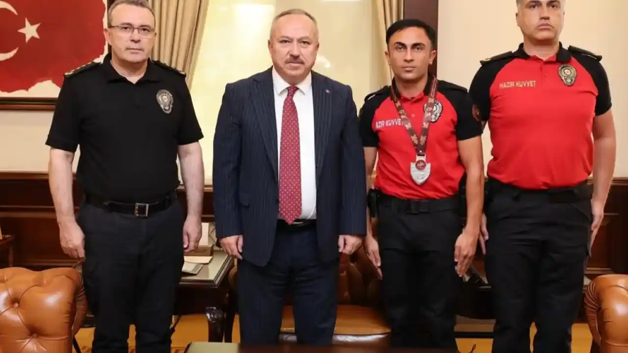 Türkiye ikincisi polis memurundan Genel Müdür Fidan’a ziyaret