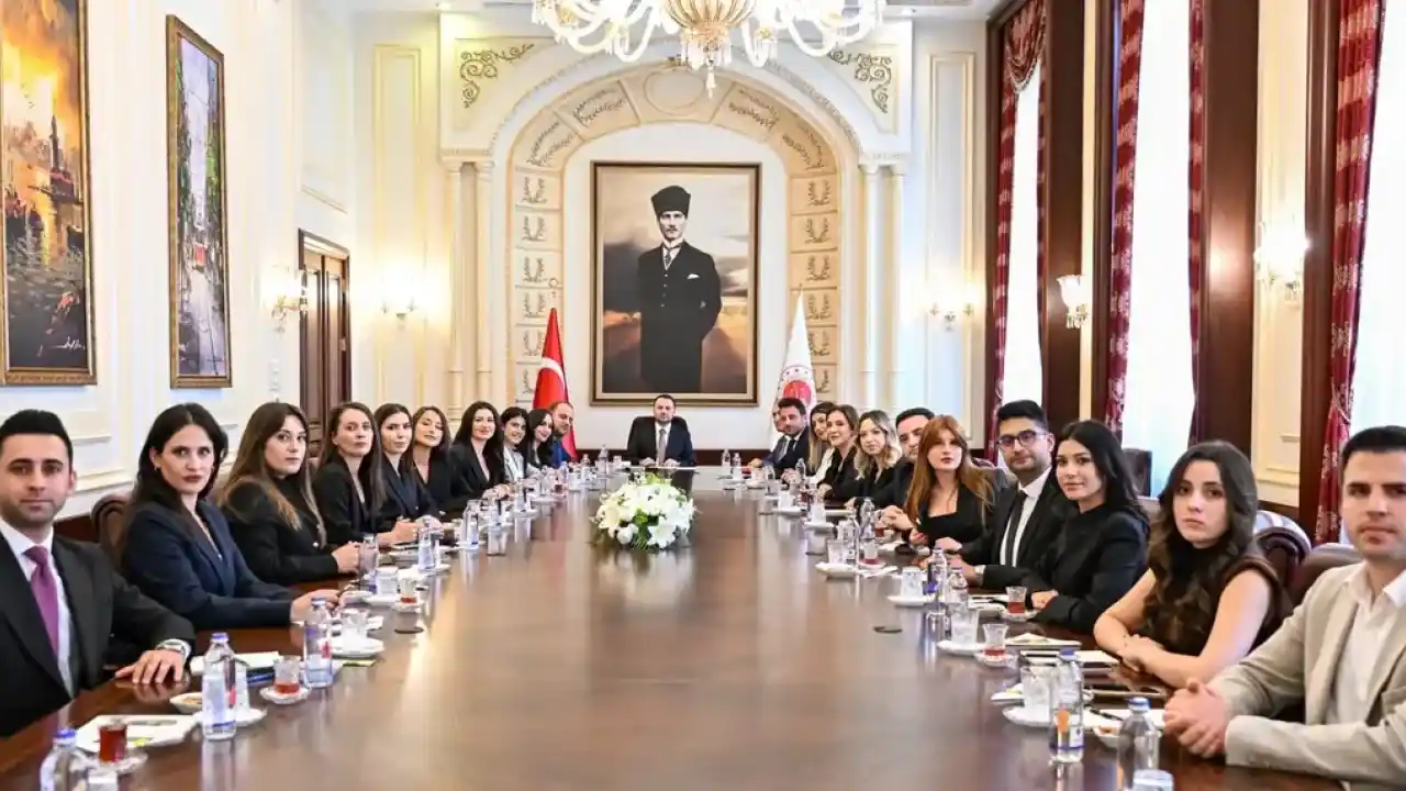 Bakan Gürlek adliye muhabirleriyle buluştu