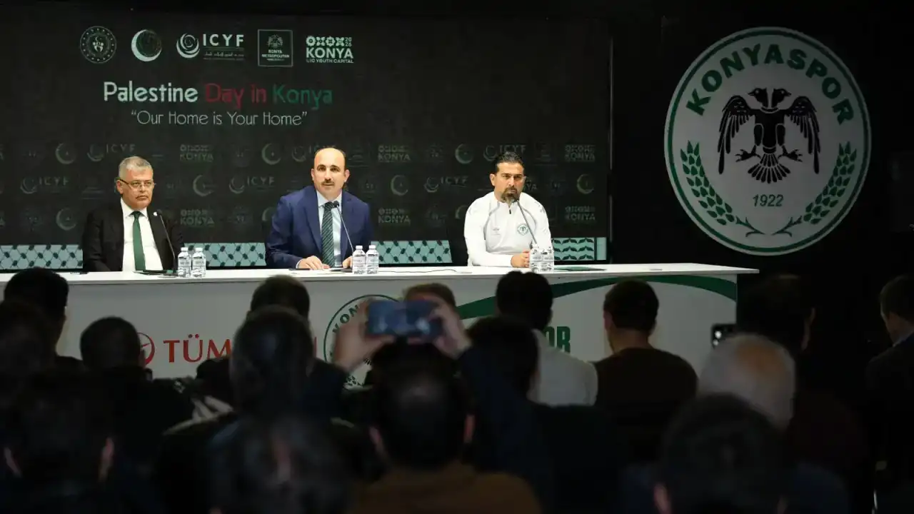 Konya’da Konyaspor ve Filistin maçı heyecanı