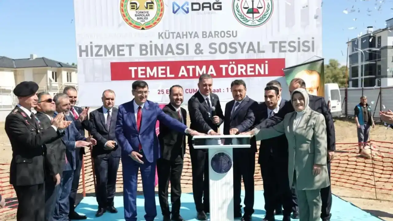 Kütahya Barosu yeni hizmet binası temeli atıldı